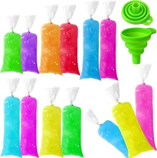 300 Pcs Disposable Plastic Ice Lolly Bags Ice Cream Mold Bags for Ice Candy