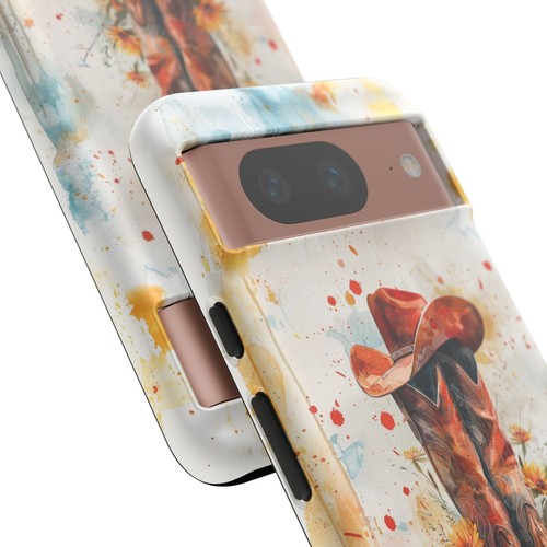Cowboy Boots Hat Western Paint Phone Case for iPhone, Samsung Galaxy, Pixel - Picture 165 of 173