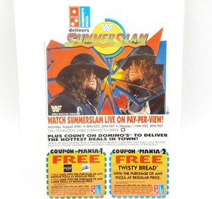 WWF Summerslam 1994 Promo Flyer w/ Undertaker vs Fake ...