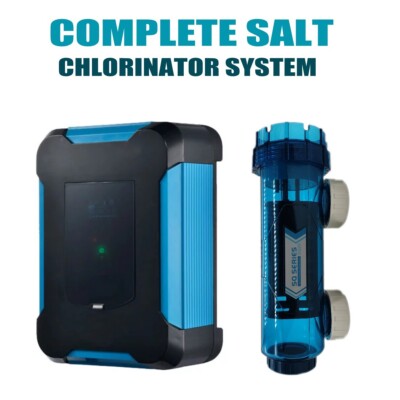 NEW Complete Salt Water Pool Chlorine Generator System 55k Gallon Chlorinator