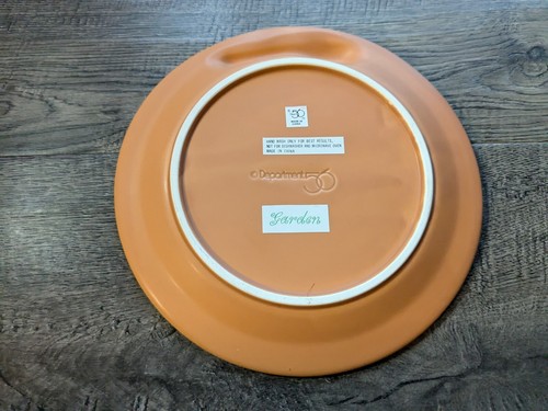 DEPARTMENT 56 "GARDEN" Terra Cotta Salad Plate 8" - Picture 5 of 7