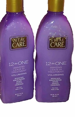 VITAL CARE   12 IN ONE VOLUMIZING KERATIN AMAZING LEAVE IN TREATMENT 2x10.2fl.