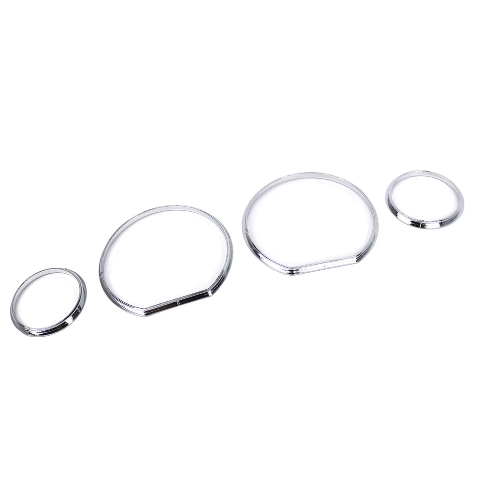 Para BMW E36 M3 GT Z3 Euro Cromo Calibre Tablero Cuadrante Anillos Bisel Borde Velocímetro Foto 2 de 4