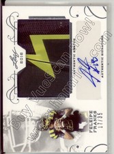 feleipe franks rookie rc auto GU jersey arkansas razorbacks college/hs 2C #/35