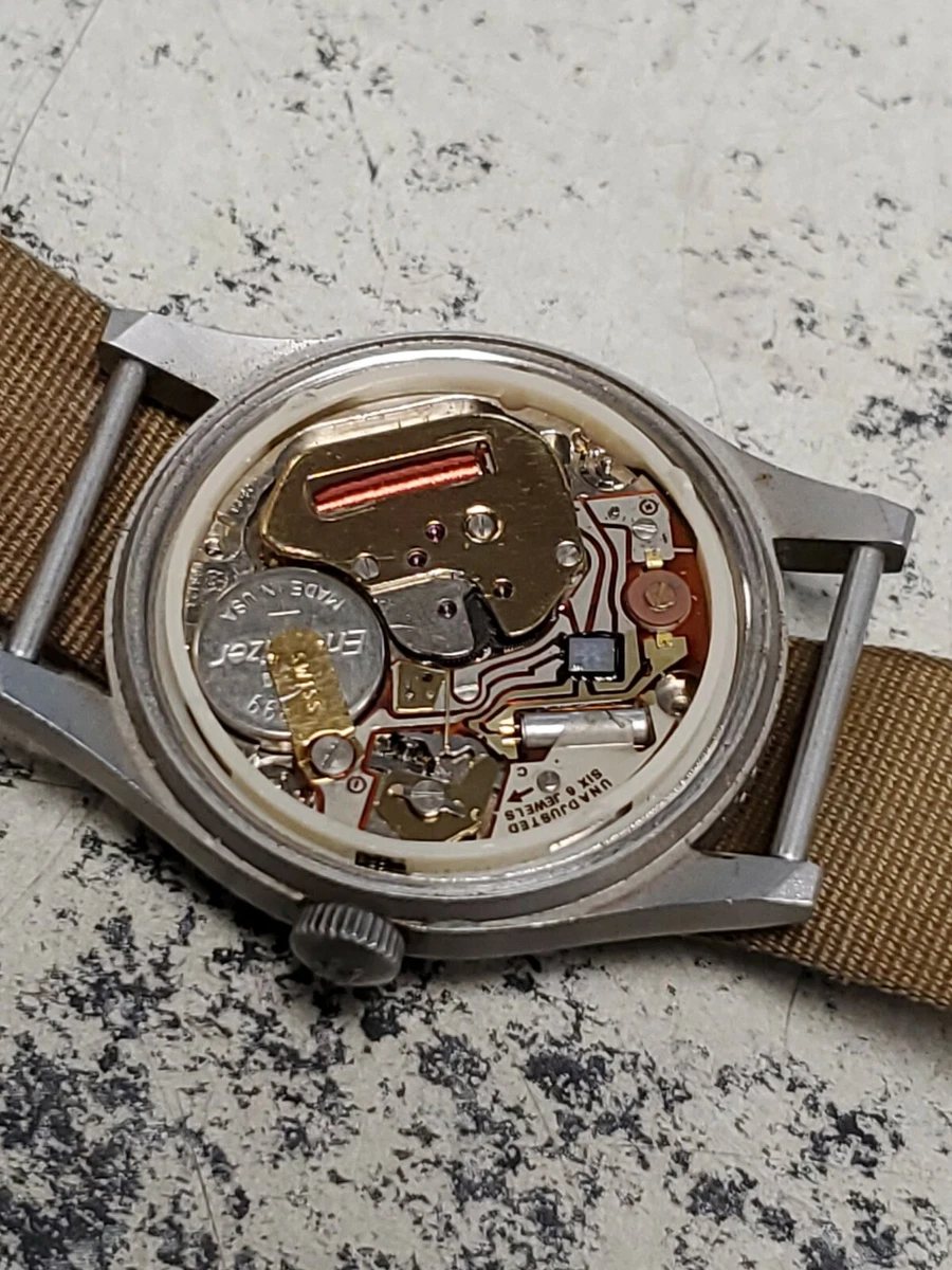 OLD VINTAGE HAMILTON KHAKI QUARTZ MENS WRIST WATCH WRISTWATCH SWISS AS IS