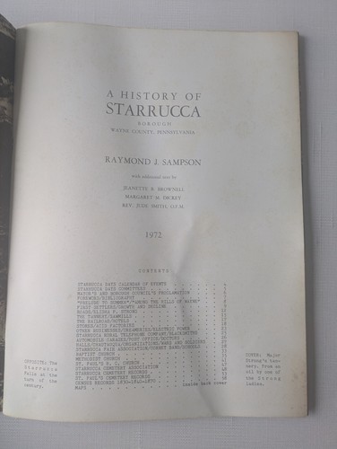 A History of Starrucca - Wayne County, Pa. - Raymond Sampson 1972 VTG Map - Imagen 3 de 6