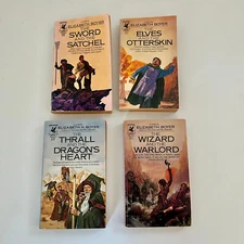 Lot #1-4 Elizabeth Boyer Fantasy Paperback World of Alfar Del Rey Elves Sword