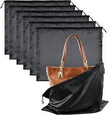 6 Pack Dust Bags for Handbags Silk Dust Cover Bag for Handbags Purses Shoes B...