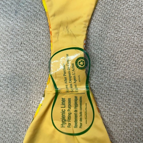 Parte inferior de bikini de natación Dippin Daisys talla mediana cuerda amarilla fruta limón - Imagen 4 de 7