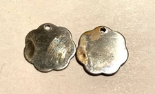 70 Pcs. Raw Steel Stamping Finding- FLAT FLOWER   shape