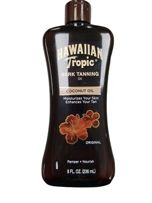 Hawaiian Tropic Dark Tanning Oil Original 8oz 