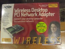 Belkin Wireless Desktop PCI Network Adapter - F5D6000 - New/Sealed Retail Box