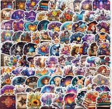 10pcs Magical Book Lovers  Stickers- Scrapbook, Journal, DIY Crafts & Cards
