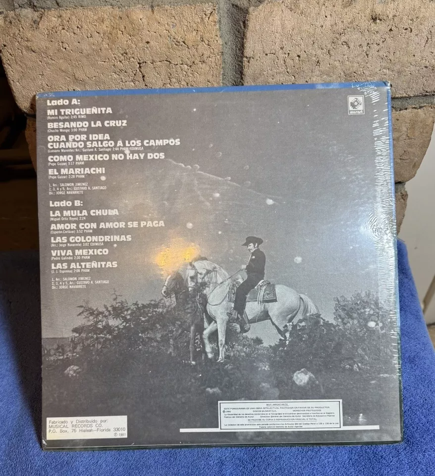 Antonio Aguilar Vg+ LP Record Vinyl 12” Arriba Tayahua New Sealed - Image 2 of 4