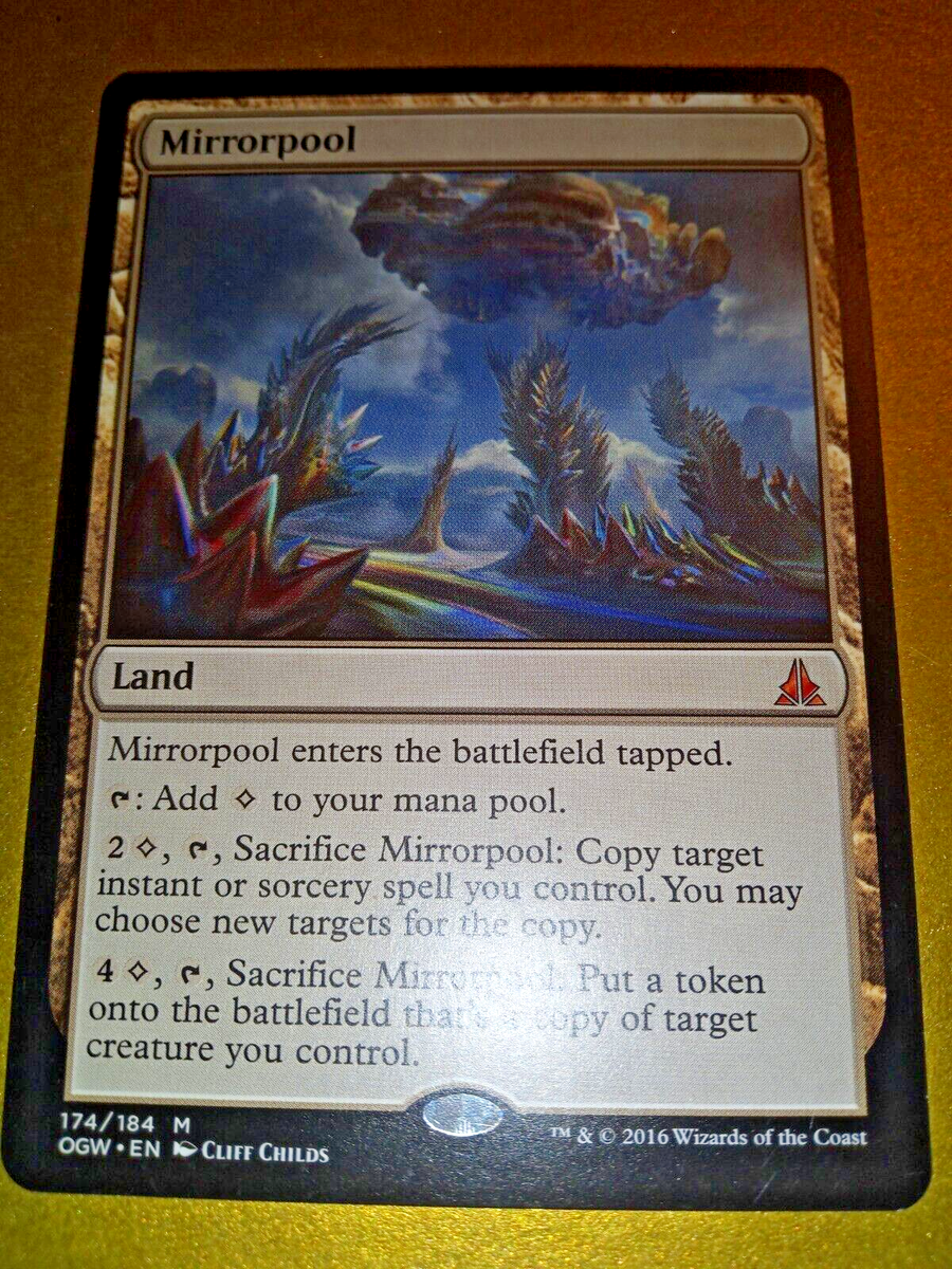 Mirrorpool 1x FOIL OGW MTG Oath of the Gatewatch Mythic MINT land Mirrorpool 1x FOIL OGW MTG Oath of the Gatewatch Mythic MINT land