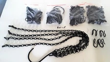 Lot of 5- 26" Hanging Flower Pot Chain, 4 Strand Hooks 