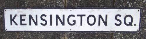 KENSINGTON SQ. LONDON GENUINE  STREET SIGN, COLLECTION ONLY FROM NORTHAMPTON - Picture 1 of 2