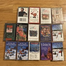 LOT OF 14 CHRISTMAS MUSIC CASSETTES - A FEW ARE NEW 