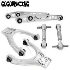 Silver Lower Control Arm Front Upper Rear Camber Kit For Honda Civic 96-00 Ek Silver Lower Control Arm Front Upper Rear Camber Kit For Honda Civic 96-00 Ek