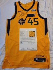Donovan Mitchell 2017-18 Utah Jazz Authentic Pro Cut Rookie Game Jersey w/ JSA