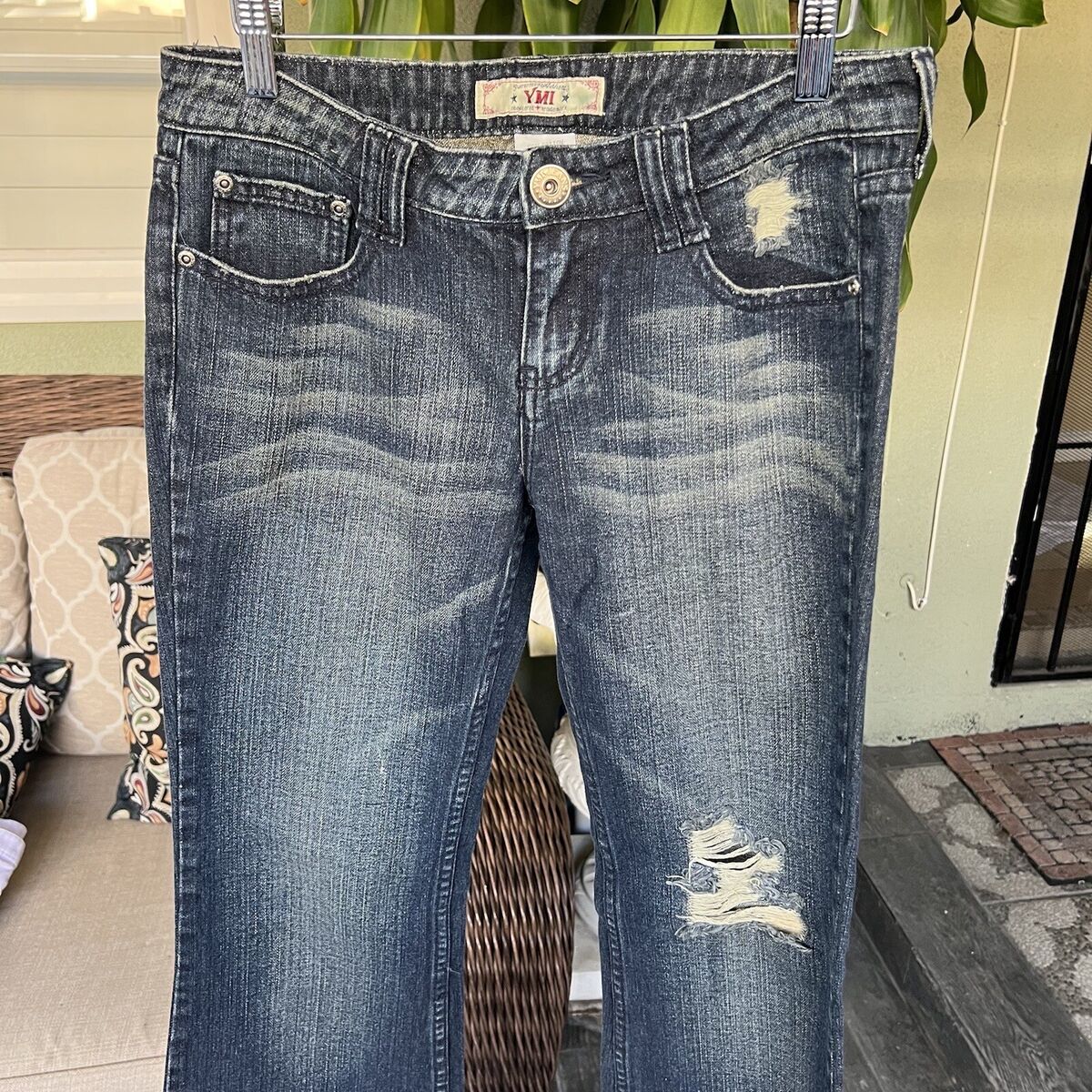 Vintage Y2K 2000s YMI Flare Denim Jeans Dark Wash Fade Vintage Y2K 2000s YMI Flare Denim Jeans Dark Wash Fade