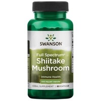 Swanson Shiitake-Pilz 500 Mg, 60 Kapseln.