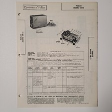 SAMS PHOTOFACT SERVICE MANUAL 39-16 PHILCO RADIO CR-12