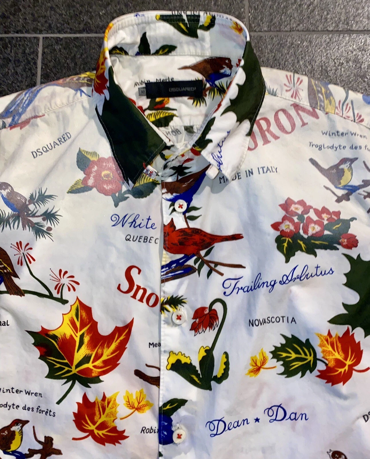 DSQUARED2 F W 2005 SNOW BIRDS 50 FEDE GIGOLO CAMICIA TEMPO LIBERO CAMICIA CAMICIA ABITO