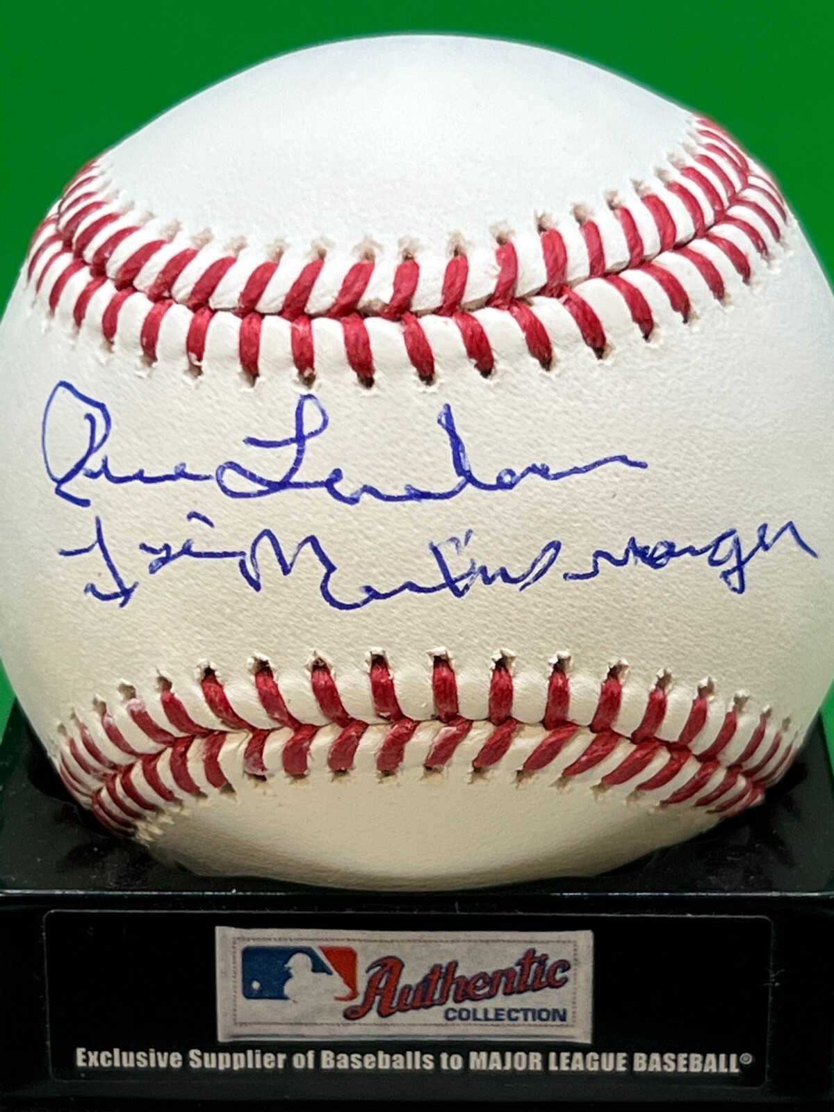 RENE LACHEMANN FLORIDA MARLINS 1ST MARLINS MANAGER SIGNED OML BASEBALL 