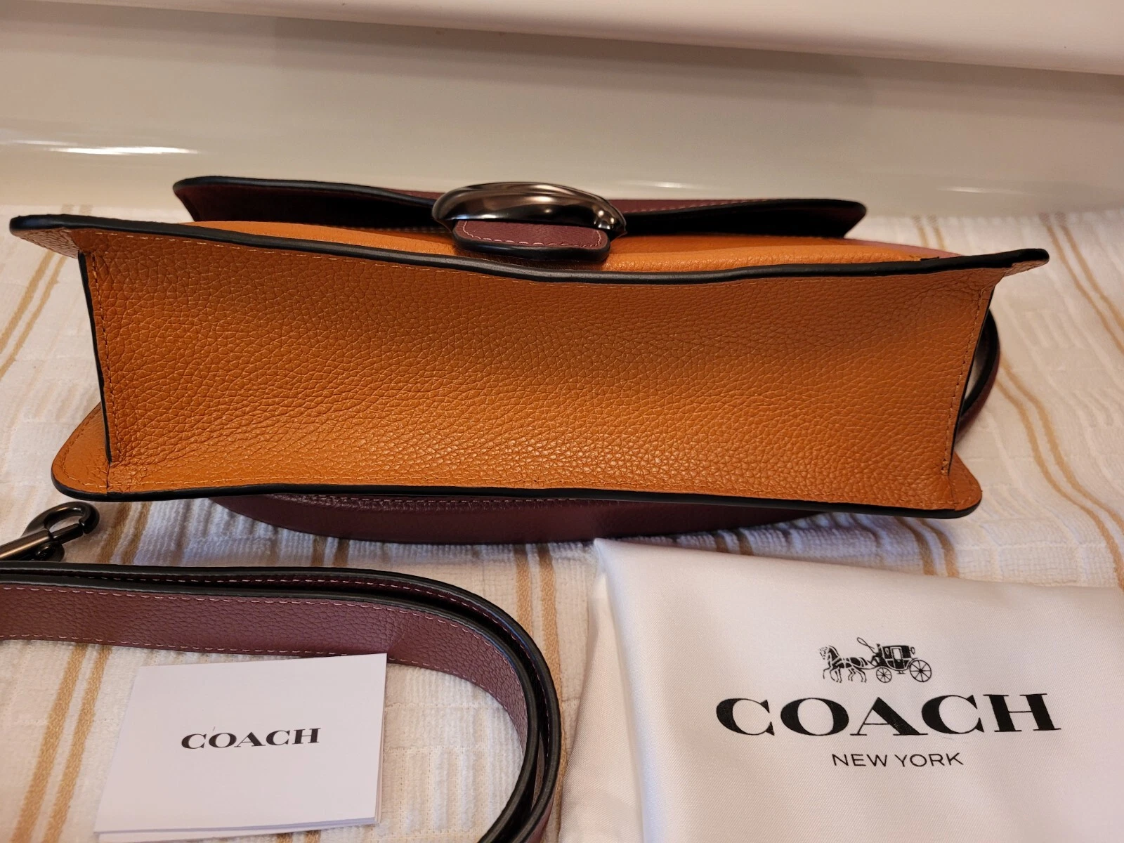 Borsa a tracolla tracolla Coach Tabby color block 76105 nuova con etichette orig $395