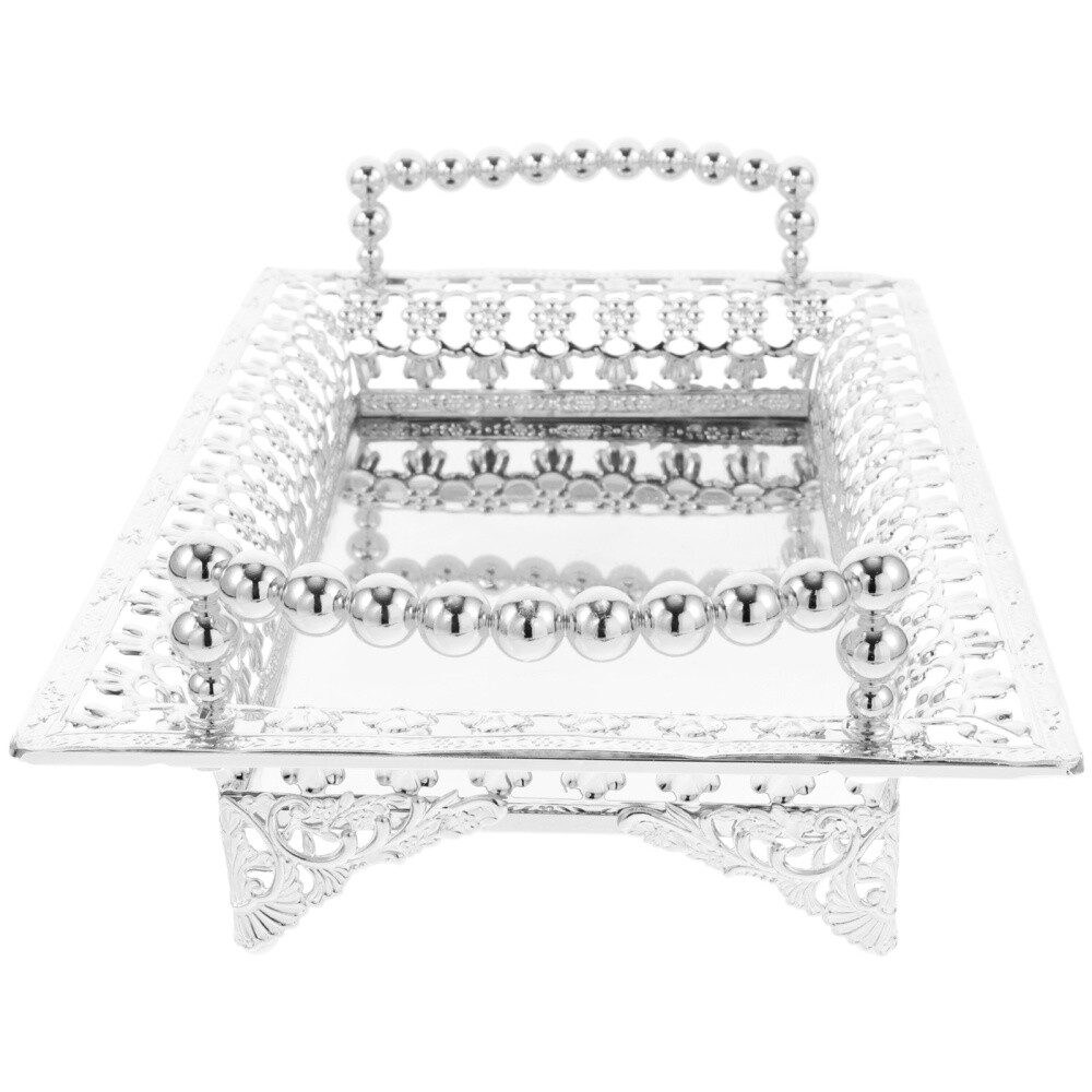 Metal Fruit Plate Iron Silver Platter Appetizer Plates Serving Bowls eBay