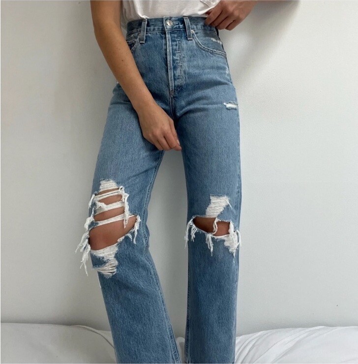 AGOLDE 90s Mid Rise Loose Fit Jean in Fall Out Size 25 High Rise Slouchy  Baggy