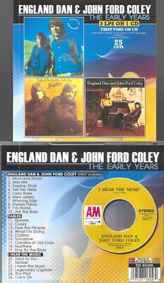 ENGLAND DAN&JOHN FORD COLEY-EARLY YEARS-1ST 3 LPS 1ST TIME ON CD