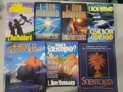 Scientology book LOT!  7 books New to VG