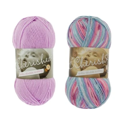 King Cole Cherish/ Cherished Soft Baby Double Knit Knitting Wool Yarn 100g Ball