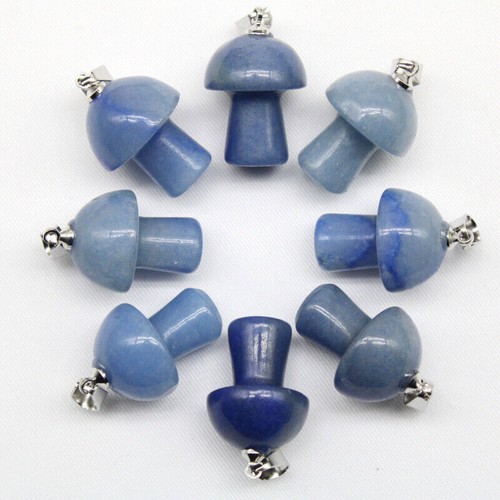 100pcs Natural Stone Quartz Crystal Mushroom Pendants for DIY Jewelry Wholesale - Picture 38 of 61