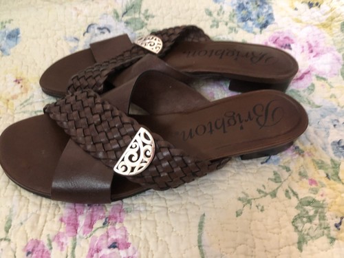 Woman’s Sandals Design By Brighton Size 6.5m Brown Leather - Picture 4 of 7