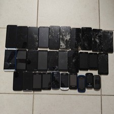 LOT OF 30 Motorola LG Samsung Mixed Cell Phones For Parts Repair - ASIS 4059