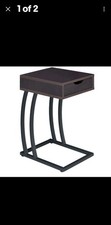 Cappuccino Finish Accent Table with Outlets & USB Ports by Coaster 900578