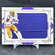 2021 Panini National Treasures Collegiate Justin Jefferson Jumbo /99 LSU Tigers
