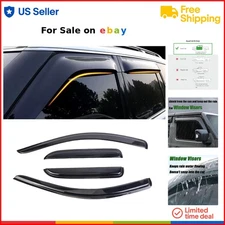 Window Visors Out-Channel Rain Guards for Dodge Ram Trucks Vent Shades
