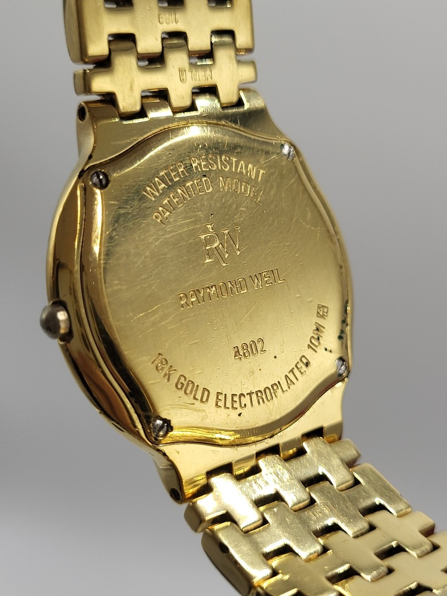 SWISS [WORKS] 32mm Raymond Weil Fidelio 18K Gold Plated Unisex