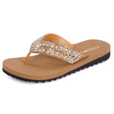 Women's Cushion Flip-Flops Orthotic Comfortable Yoga Mat Thong Sandals With Arch