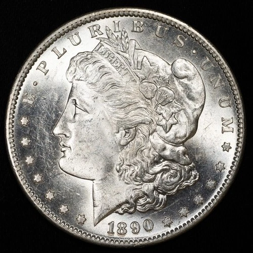 1890-S Morgan Silver Dollar San Francisco Mint Uncirculated BU