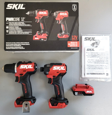Skil PWRCORE Brushless 12V Drill Driver & Impact Driver CB8429A-11 NO CHARGER
