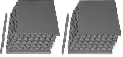 Pack of 12 Tiles ProsourceFit Extra Thick Puzzle Exercise Mat ¾  and 1'' Grey NEW