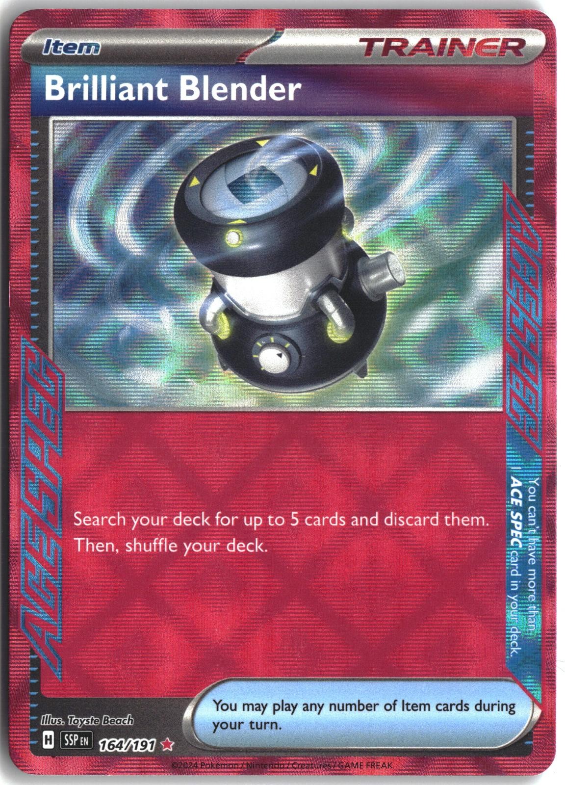 Brilliant Blender Holo 164/191 - Surging Sparks NM