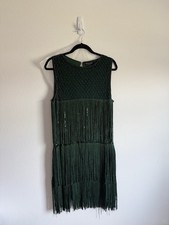 Babeyond's Green Flapper Dress Beaded Fringe Sequin - LARGE, Perfect Costume