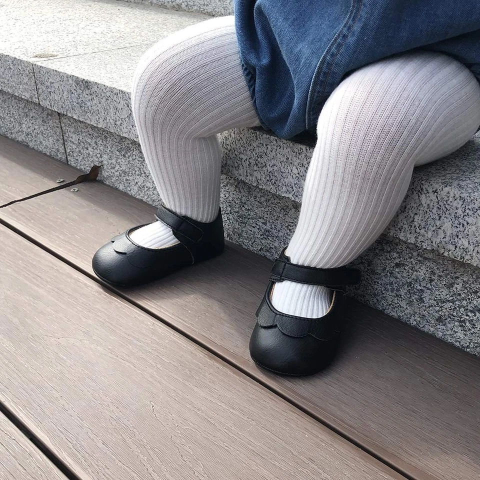 Bebés Niñas Mary Jane Pisos Antideslizantes Suela de Goma Suave Infantil Tenis Niño Pequeño... Foto 2 de 4