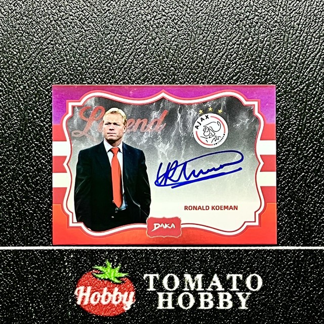 RONALD KOEMAN /25 AUTO ORANGE REFRACTOR DAKA TEAM SET 2024-25 ON CARD AFC AJAX